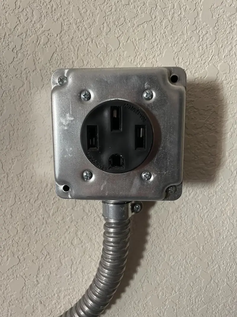 NEMA 14-50 outlet installed for Smart Home Electrical in Palm Coast